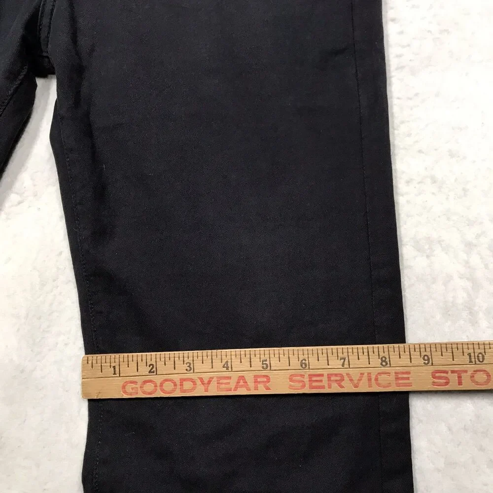 ADRIANO GOLDSCHMIED Matchbox Jean Men 30x34 Black Slim Straight Stretch USA